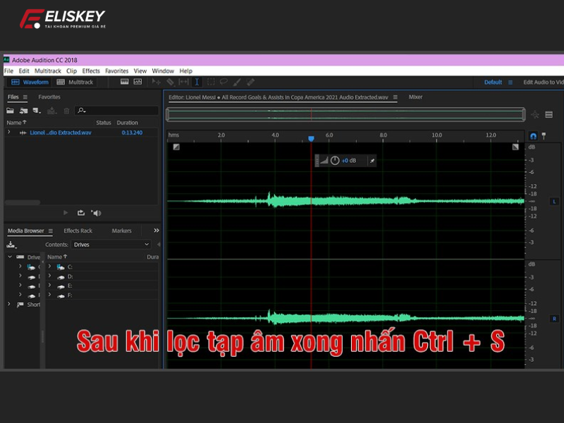 lọc tạp âm trong Adobe Premiere