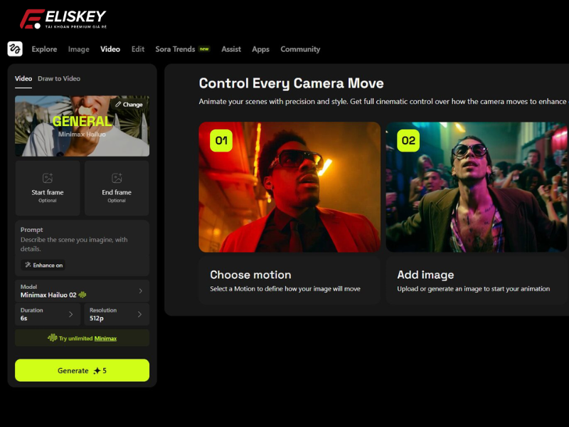 Mua tài khoản Higgsfield 