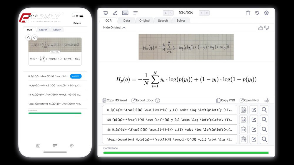 Mua tài khoản Mathpix