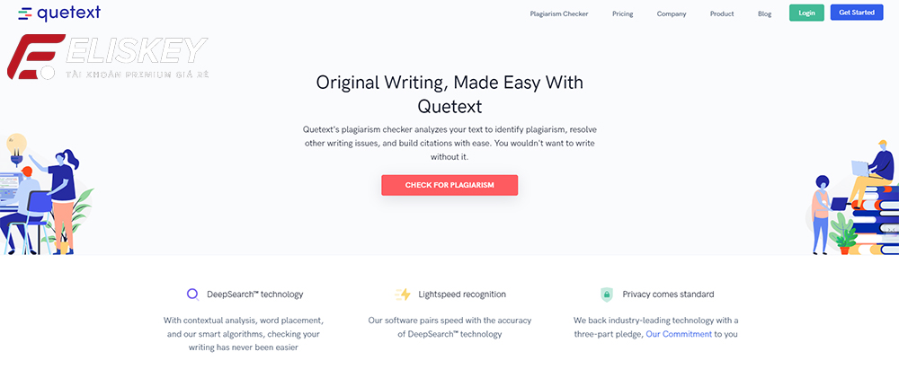 Mua tài khoản Quetext