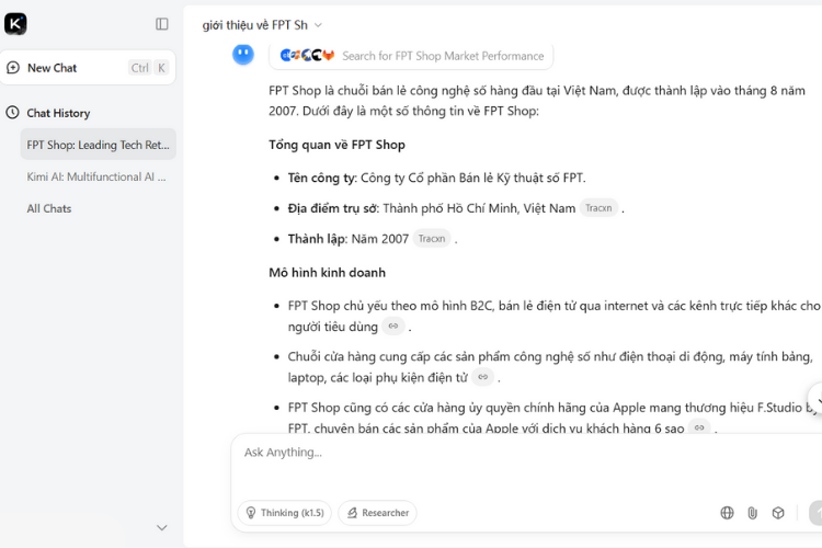 Mua tài khoản Kimi AI